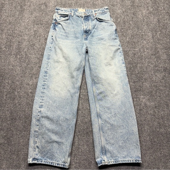 We The Free Denim - We The Free People Jeans Womens 26 Blue Deep Trance Dropped Boyfriend Baggy